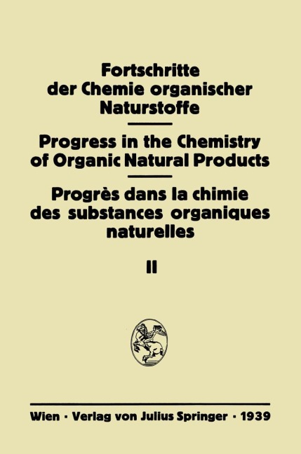 Fortschritte der Chemie Organischer Naturstoffe - 