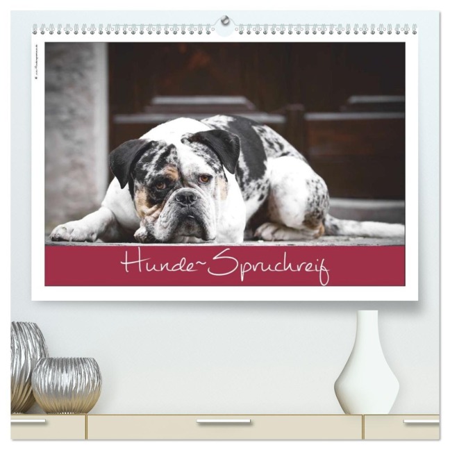 Hunde-Spruchreif (hochwertiger Premium Wandkalender 2026 DIN A2 quer), Kunstdruck in Hochglanz - (C) Hundeimpressionen Anja Kiefer