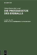 Cover-Bild zum Titel 'Das luxemburgische Preßrecht' von 'Josef M. Bumiller'