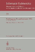 Cover-Bild zum Titel 'Fachtagung Prozeßrechner 1981' von ''