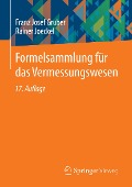 Cover-Bild zum Titel 'Formelsammlung für das Vermessungswesen' von 'Franz Josef Gruber, Rainer Joeckel'