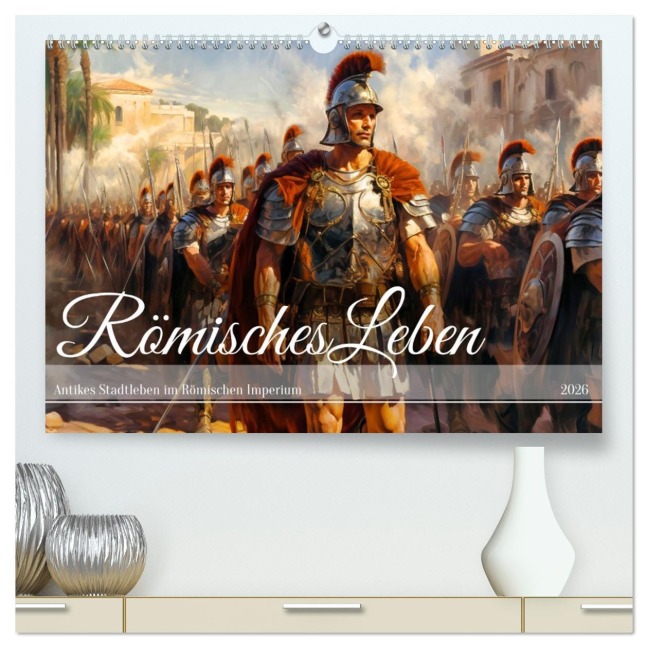 Römisches Leben - Antikes Stadtleben im Römischen Imperium (hochwertiger Premium Wandkalender 2026 DIN A2 quer), Kunstdruck in Hochglanz - Anja Frost