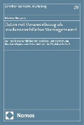 Cover-Bild zum Titel 'Daten mit Personenbezug als insolvenzrechtlicher Vermögenswert' von 'Nicolas Hodgson'
