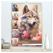 Cover-Bild zum Titel 'Krafttiere als spirituelle Begleiter (hochwertiger Premium Wandkalender 2026 DIN A2 hoch), Kunstdruck in Hochglanz' von 'Rose Hurley'