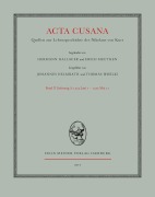 Cover-Bild zum Titel 'Acta Cusana. Quellen zur Lebensgeschichte des Nikolaus von Kues. Band II, Lieferung 3' von ''