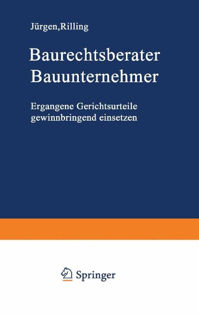 Baurechtsberater Bauunternehmer - Jürgen Rilling