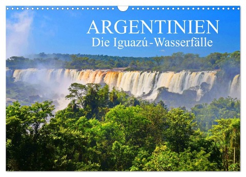 Argentinien. Die Iguazú-Wasserfälle (Wandkalender 2025 DIN A3 quer), CALVENDO Monatskalender - Fryc Janusz