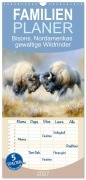Cover-Bild zum Titel 'Familienplaner 2027 - Bisons. Nordamerikas gewaltige Wildrinder mit 5 Spalten (Wandkalender, 21 x 45 cm) CALVENDO' von 'Rose Hurley'