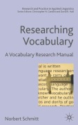 Researching Vocabulary - N. Schmitt