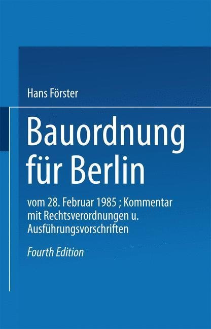 Bauordnung für Berlin - 