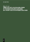 Cover-Bild zum Titel 'Über die Sexualparagraphen im tschechoslowakischen Entwurf des Strafgesetzbuches' von 'Hugo Bondy'