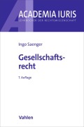 Cover-Bild zum Titel 'Gesellschaftsrecht' von 'Ingo Saenger'