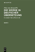 Cover-Bild zum Titel 'Philo von Alexandria: Die Werke in deutscher Übersetzung. Band 5' von 'Philo von Alexandria'