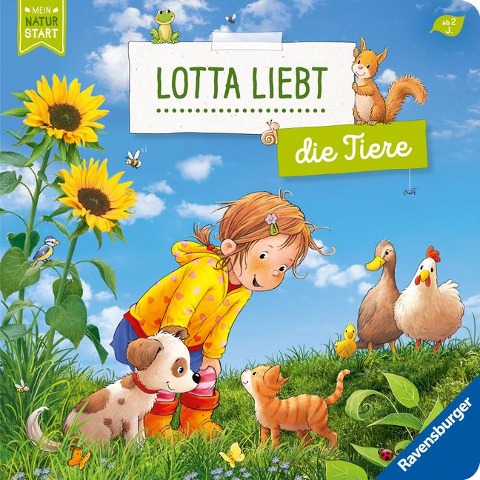 Lotta liebt die Tiere - Sach-Bilderbuch über Tiere ab 2 Jahre, Kinderbuch ab 2 Jahre, Sachwissen, Pappbilderbuch - Sandra Grimm