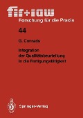 Cover-Bild zum Titel 'Integration der Qualitätsbeurteilung in die Fertigungstätigkeit' von 'Gerd Conrads'