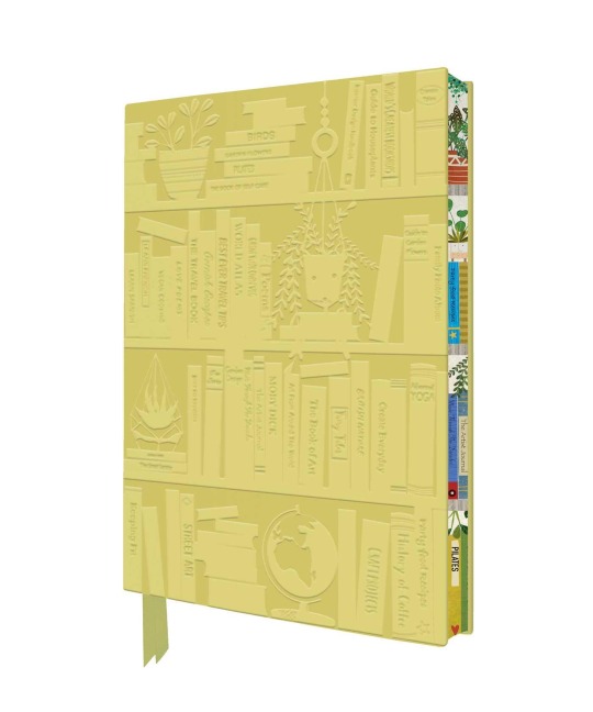 Georgia Breeze: Bookshelves Artisan Art Notebook (Flame Tree Journals) - 