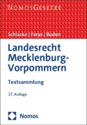 Cover-Bild zum Titel 'Landesrecht Mecklenburg-Vorpommern' von ''
