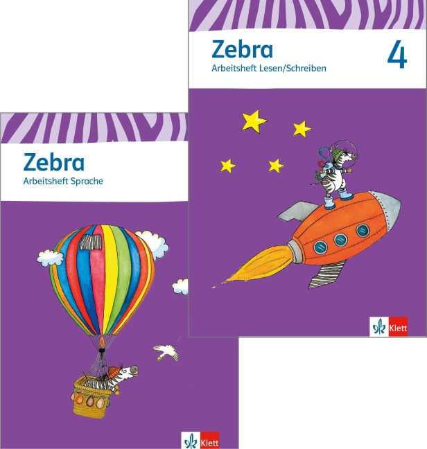 Zebra. Paket (Arbeitsheft Sprache und Arbeitsheft Lesen und Schreiben) 4. Schuljahr. Neubearbeitung - 