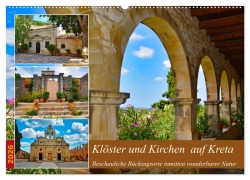 Cover-Bild zum Titel 'Klöster und Kirchen auf Kreta (Wandkalender 2026 DIN A2 quer), CALVENDO Monatskalender' von 'Claudia Kleemann'