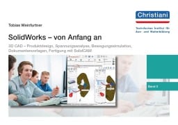 Cover-Bild zum Titel 'SolidWorks - von Anfang an' von 'Tobias Weinfurtner'