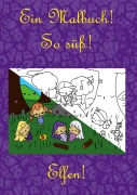 Cover-Bild zum Titel 'Ein Malbuch! So süß! Elfen!' von 'Bernhard Ludwig'