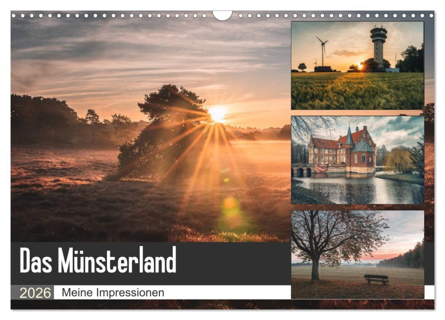 Das Münsterland - Meine Impressionen (Wandkalender 2026 DIN A3 quer), CALVENDO Monatskalender - Steffen Peters