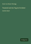 Cover-Bild zum Titel 'Tausend und ein Tag im Occident' von 'Ernst Von Hesse-Wartegg'