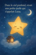 Cover-Bild zum Titel 'Luna, la petite étoile qui avait peur du noir' von 'Veronique. J'