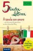 Cover-Bild zum Titel 'PONS 5-Minuten-Lektüre Italienisch A2 - A tavola con amore' von ''