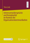 Cover-Bild zum Titel 'Interessenwidersprüche und Komplexität im Kontext der Organisationskommunikation' von 'Timo Lenk'