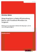Cover-Bild zum Titel 'Bürgerbegehren in Baden-Württemberg, Bayern und Nordrhein-Westfalen im Vergleich' von 'Christian Weber'