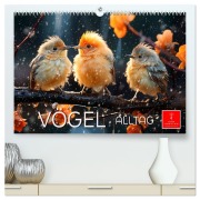 Cover-Bild zum Titel 'Vögel Alltag (hochwertiger Premium Wandkalender 2026 DIN A2 quer), Kunstdruck in Hochglanz' von 'Peter Roder'