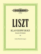 Cover-Bild zum Titel 'Klavierwerke, Band 9: Lieder-Bearbeitungen' von 'Franz Liszt'