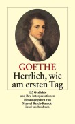 Cover-Bild zum Titel 'Herrlich wie am ersten Tag' von 'Johann Wolfgang von Goethe'