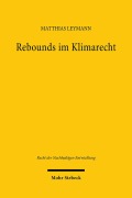 Cover-Bild zum Titel 'Rebounds im Klimarecht' von 'Matthias Leymann'
