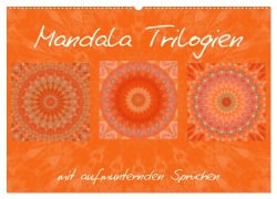 Mandala Trilogien (Wandkalender 2025 DIN A2 quer), CALVENDO Monatskalender - Christine Bässler