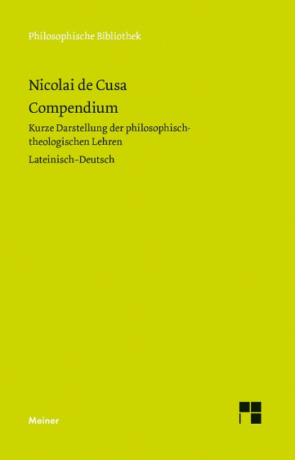 Compendium. Kompendium - Nikolaus Von Kues
