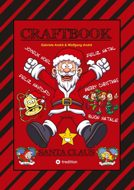 CRAFTBOOK - 150 SEITEN TOLLE WEIHNACHTLICHE MOTIVE - LUSTIGE AUFGABEN - KNIFFLIGE RÄSTEL - WEIHNACHTSMÄNNER - CHRISTMAS - Wolfgang André, Gabriele André
