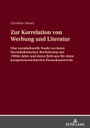 Cover-Bild zum Titel 'Zur Korrelation von Werbung und Literatur' von 'Christine Ansari'