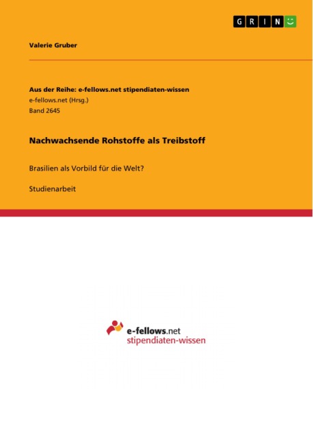 Nachwachsende Rohstoffe als Treibstoff - Valerie Gruber