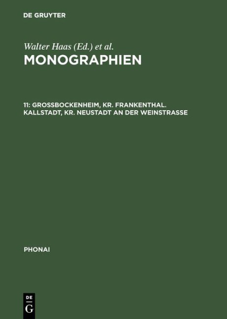 Großbockenheim, Kr. Frankenthal. Kallstadt, Kr. Neustadt an der Weinstraße - 