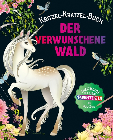 Der verwunschene Wald - Kritzel-Kratzel-Buch. Mit Bambus-Stick - 