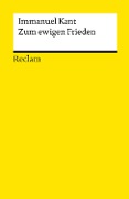 Cover-Bild zum Titel 'Zum ewigen Frieden' von 'Immanuel Kant'
