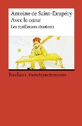 Cover-Bild zum Titel 'Avec le coeur' von 'Antoine de Saint-Exupéry'