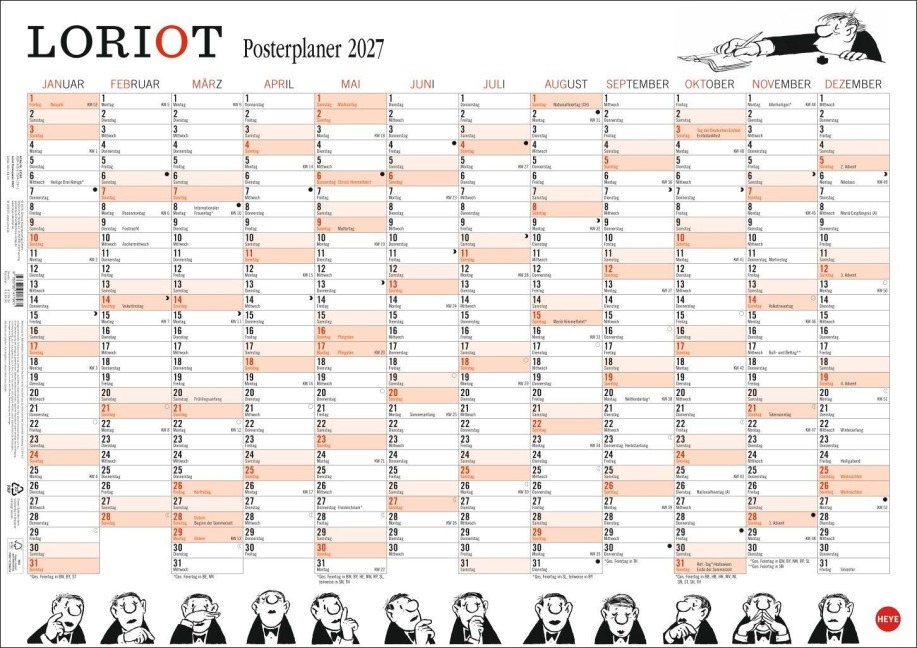 Loriot Posterplaner 2027 - 