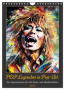 Cover-Bild zum Titel 'POP Legenden in Pop-Art (Wandkalender 2026 DIN A4 hoch), CALVENDO Monatskalender' von 'Peter Rübsamen'