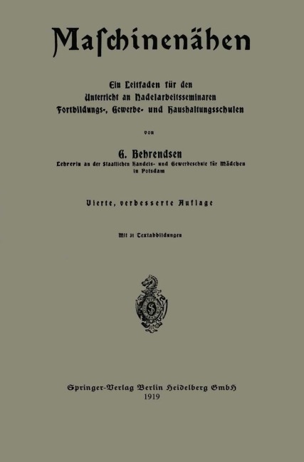 Maschinenähen - Gertrud Behrendsen