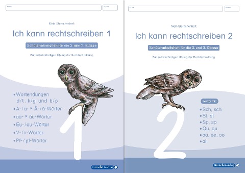 Ich kann rechtschreiben 1 und »Ich kann rechtschreiben 2 als Kombi, Schüler-Arbeitshefte für die 2. und 3. Klasse - Katrin Langhans