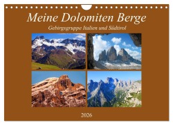 Cover-Bild zum Titel 'Meine Dolomiten Berge (Wandkalender 2026 DIN A4 quer), CALVENDO Monatskalender' von 'Christa Kramer'