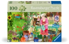 Cover-Bild zum Titel 'Erwachsenenpuzzle 100 XL-Teile - Gartenarbeit' von ''
